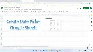 How to Create a Date Picker in Google Sheets