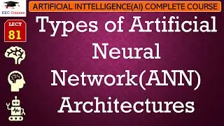 L81: Types of Artificial Neural Network(ANN) Architectures | Artificial Intelligence Course Hindi