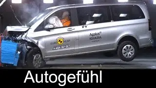 Mercedes V-Class V-Klasse 2015 crash test & ESC test - Autogefühl