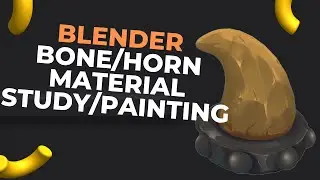 Blender Bone material and Metal Study