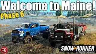 SnowRunner: PHASE 6 FIRST GAMEPLAY! WELCOME TO MAINE!! NEW FEATURES, PHOTO MODE, & MORE!