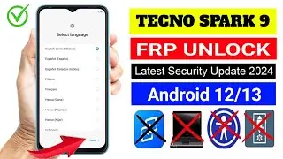 Tecno Spark 9 (KG5P) Frp Google Bypass | Tecno Kg5p Frp unlock Without Pc New Methed 100% Working