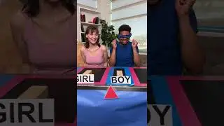 A lighthearted playtime as a husband and wife unveil their baby's gender #Shorts