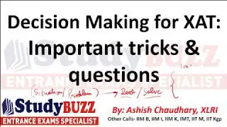 Decision Making for XAT: Important concepts, tricks & questions