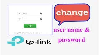 How to change tp link router admin password I Change tp link Wifi Router Username And Password