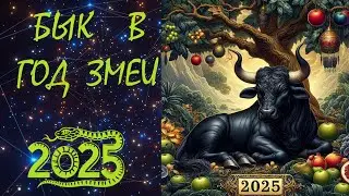 БЫК в 2025 году /Восточный гороскоп для БЫКА на 2025 год / БЫК В ГОД ЗМЕИ.