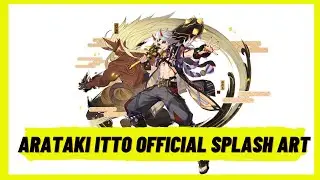 Genshin Impact 2.3 - Arataki Itto Official Splash Art - Summoning for Arataki Itto