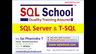 SQL Server T SQL Training (MS SQL 2019 Version)