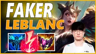 ⚡FAKER LEBLANC MID GAMEPLAY⚡SEASON 12 LEAGUE OF LEGENDS