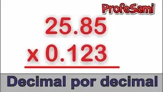 Multiplicaciones con decimales - Decimal por decimal