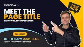 🧩 OceanWP Theme: Page Title Option (⏱ Quick Overview)