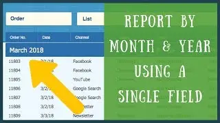 FileMaker group report by month & year with a single field! | Beginner Tutorial | FileMaker For You