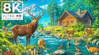 MAGNIFICENT WILDLIFE 8K ULTRA HD 120FPS | with Catchy Cinematic Music (Colorful Animal Life)