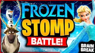 Frozen Stomp Battle | Winter Brain Break For Kids | Just Dance | Frozen Party | GoNoodle