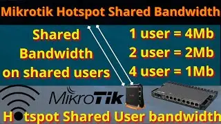 Mikrotik Hotspot Shared Bandwidth on Shared User | Hotspot Shared User Bandwidth equal divide