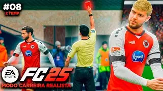 O CLÁSSICO PEGA FOGO!!! | T.02 Ep.08 | MODO CARREIRA REALISTA EA FC 25 (PS5)