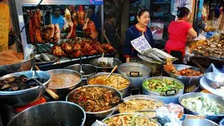 Walking In China Town In Bangkok, Amazing Street Food