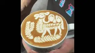 Camels🐫 Latte Art #latte #art #animals #barista #artist #coffee