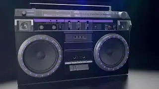 Music Visualizer - Retro Boombox