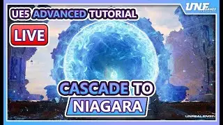 Unreal Engine 5 Tutorial - Convert Cascade VFX to Niagara in Unreal Engine 5 | LIVE🔴