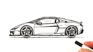 How to draw a Lamborghini Temerario