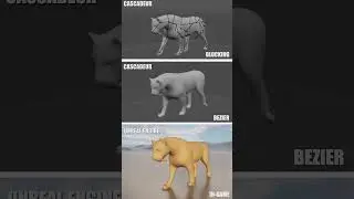 Saber Tooth Tiger Walk Animation in Cascadeur to Unreal Engine