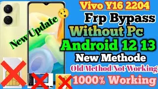 Vivo Y16 Frp Bypass without Pc Trick 1000% || All Old Method Not Working || Android 12 13 | May 2023