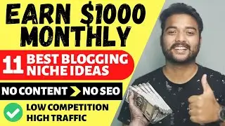 11 Best Blog Niche Ideas/Topic 2021 | No Content - No SEO | Best Blogging Niche Ideas for Beginners