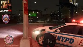 GTA IV - LCPDFR 1.1 - LCPD/NYPD - Large Shootout/Shots Fired - 4K