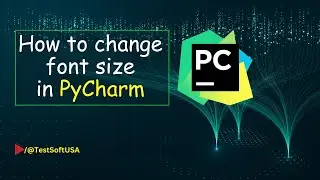 How to increase font size in PyCharm IDE?