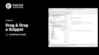 Power Tip: Drag and Drop Code Snippets | JetBrains Plugin