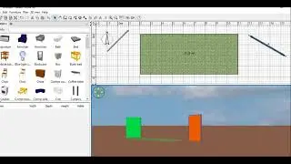 Sweet Home 3D walls modify rooms Color 