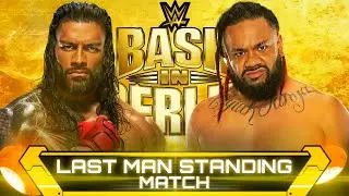 WWE 2K24 | Roman Reigns VS Jacob Fatu - Last Man Standing Match | Bash in Berlin