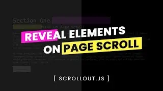 Reveal Elements On Scroll Animation For Website | Vanilla JavaScript Text Reveal on Scroll Animation