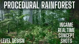 Procedural Rainforest Concept Shots - 4K 60FPS