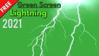 Green Screen Animation - Chroma key Lightning and Thunder | Unlispace Copyright Free 2021