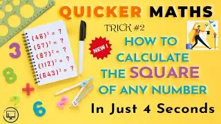 How to calculate SQUARE of any number in your head. Fast Mental Math Trick