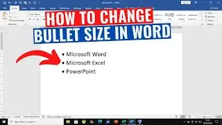 How to Change Bullet Size in Microsoft Word