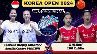 [SF] Febriana Dwipuji KUSUMA/PRATIWI (INA) vs LI Yi Jing/LUO Xu Min (CHN) | Korea Masters 2024