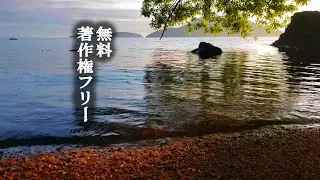 フリー素材動画🔟分／ロイヤリティーフリー著作権放棄【琵琶湖の朝】ご自由にどうぞ