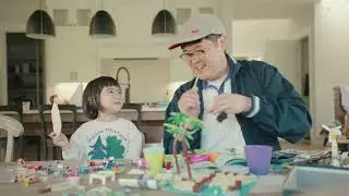 Lewison's Dad and Sister (2) sing 'For the First Time In Forever' (Disney's Frozen) and make LEGOs