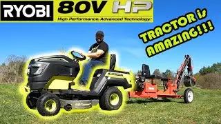 Ryobi  80v HP Lithium Lawn Tractor review [must watch]