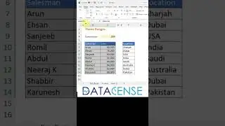 3 ways to create Name Ranges in excel