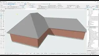 Archicad за 2 клика Пол, Потолок и Крыша в Архикаде с нуля #archicad #урок #архикад
