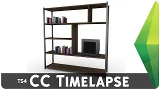 Making CC for Sims 4 | Timelapse (Large Shelf)