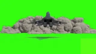 Green screen fighter plane  effect