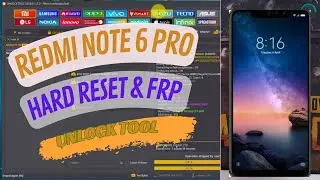 redmi note 6 pro (M1806E7TG) hard reset and frp unlock tool