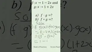 Composition of functions and Multiplication of functions