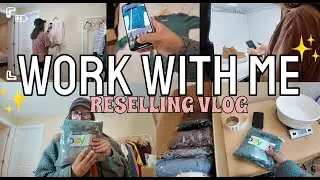 Work With Me Behind the Scenes of a Reselling Mom’s eBay & Poshmark Hustle! Reselling VLOG #vlog