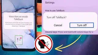 TalkBack How to TURN OFF Settings / Turn Off TalkBack Mode on android phone